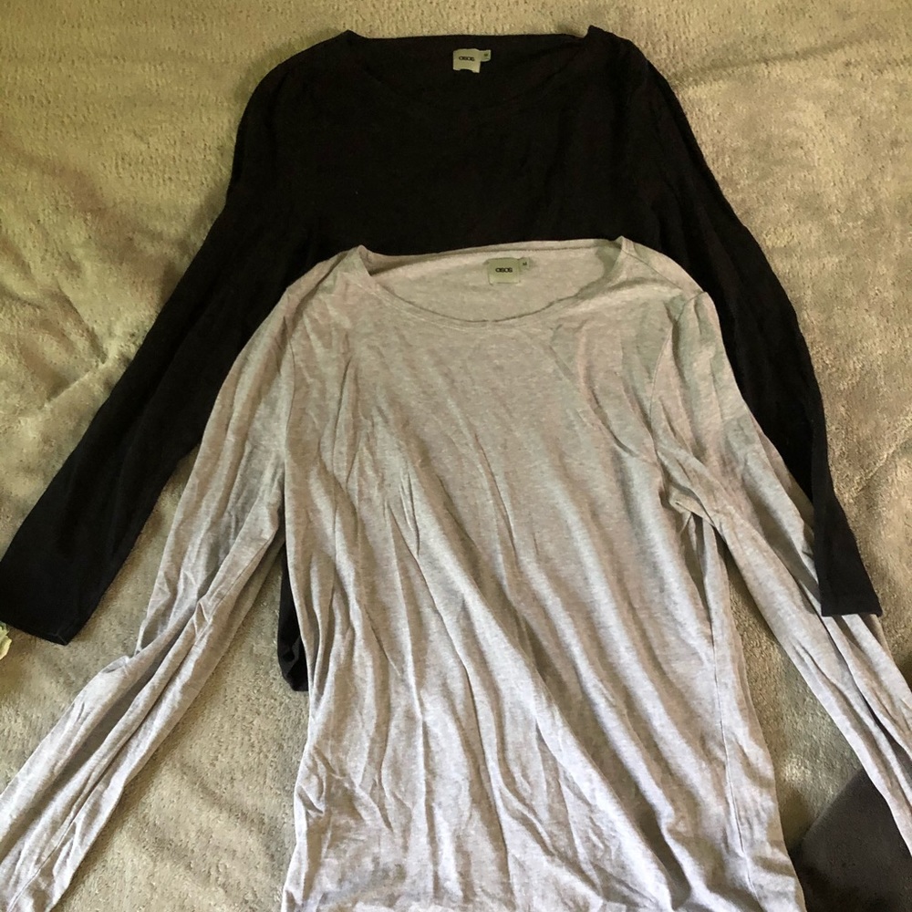 ASOS NWOT muscle fit long sleeve boat neck tops